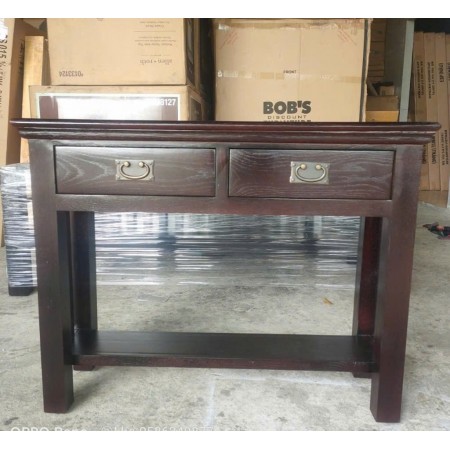 Victoria Walnut : Bàn Trang Trí Gỗ Sồi Console - 100cm 